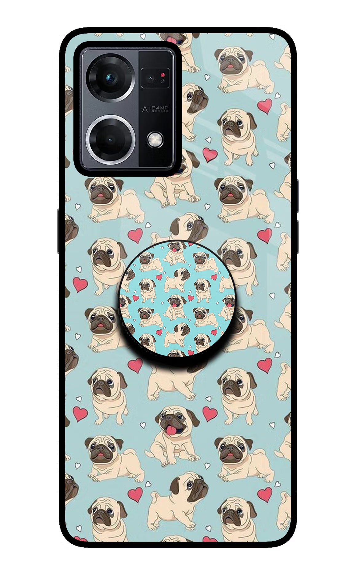 Pug Dog Oppo F21 Pro 4G Pop Case by Casekaro