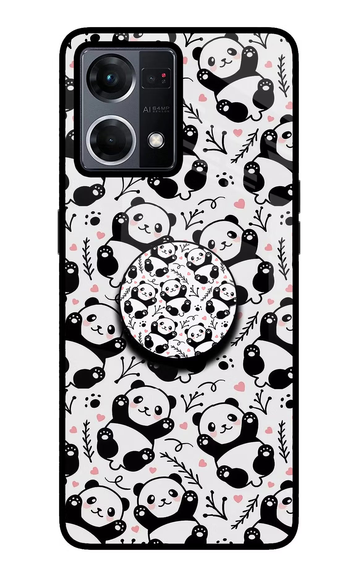 Cute Panda Oppo F21 Pro 4G Pop Case by Casekaro