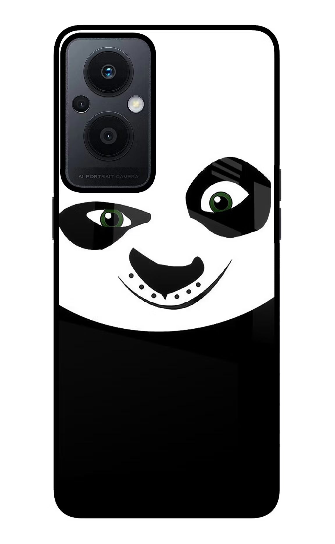 Panda Oppo F21 Pro 5G Glass Case Back Cover by Casekaro