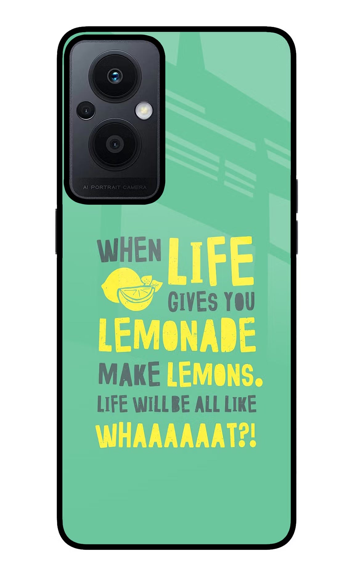 Quote Oppo F21 Pro 5G Glass Case Back Cover by Casekaro