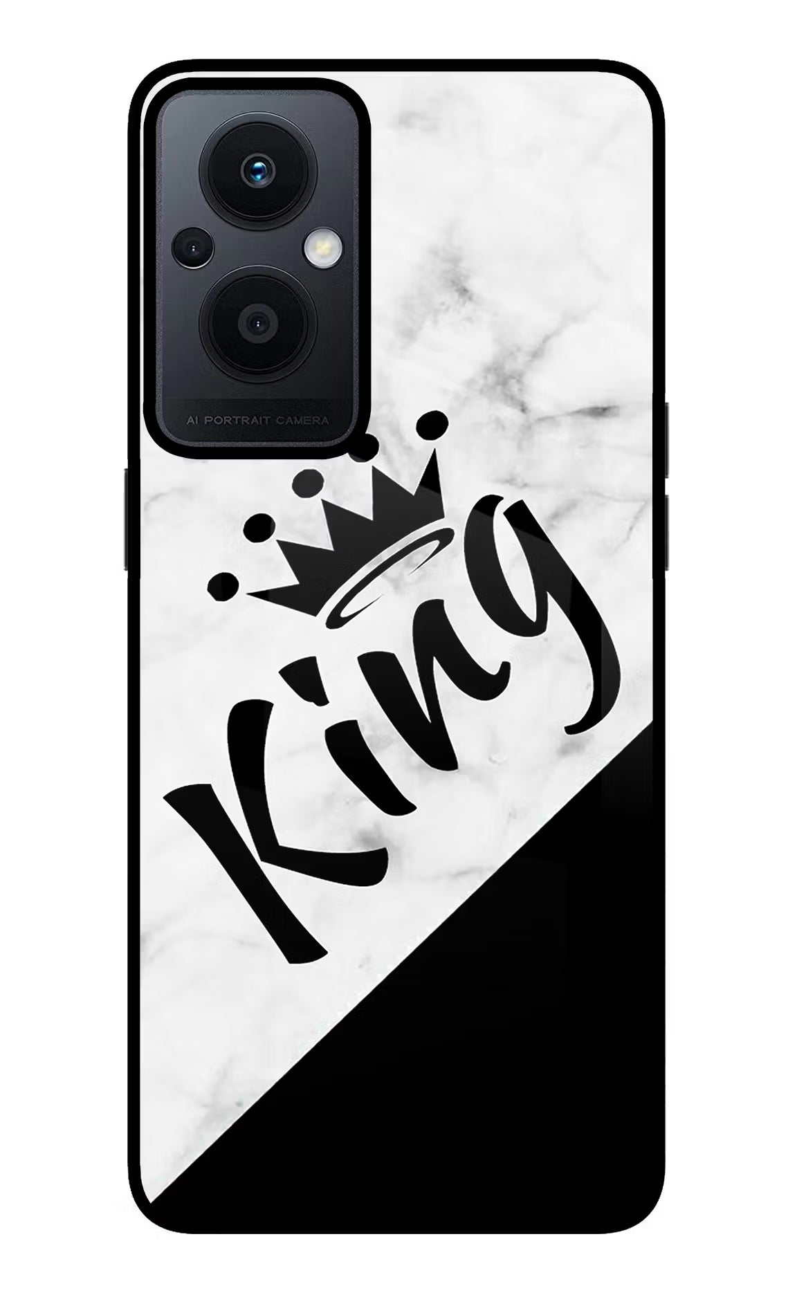King Oppo F21 Pro 5G Glass Case Back Cover by Casekaro