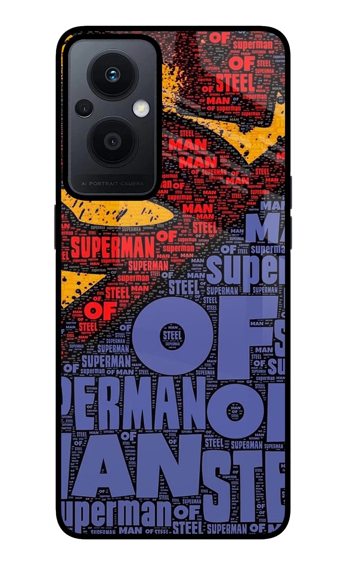 Superman Oppo F21 Pro 5G Glass Case Back Cover by Casekaro