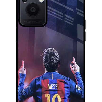 Messi Oppo F21 Pro 5G Glass Case Back Cover by Casekaro
