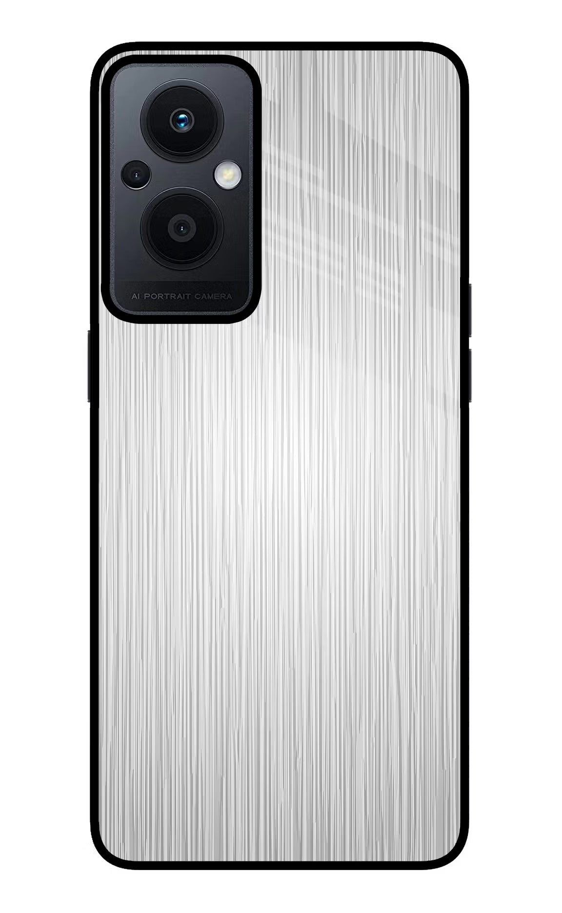 Wooden Grey Texture Oppo F21 Pro 5G Glass Case Back Cover by Casekaro