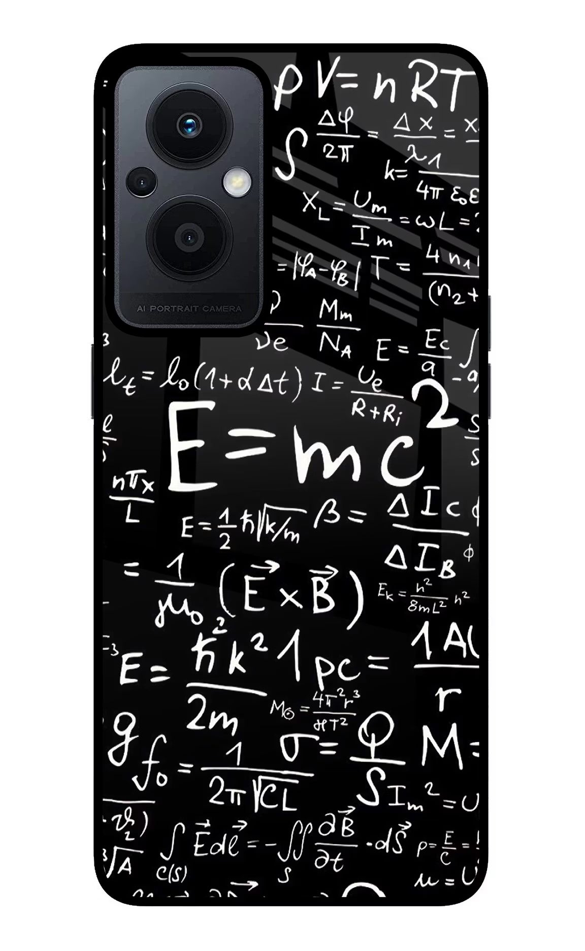 Physics Formula Oppo F21 Pro 5G Glass Case Back Cover by Casekaro