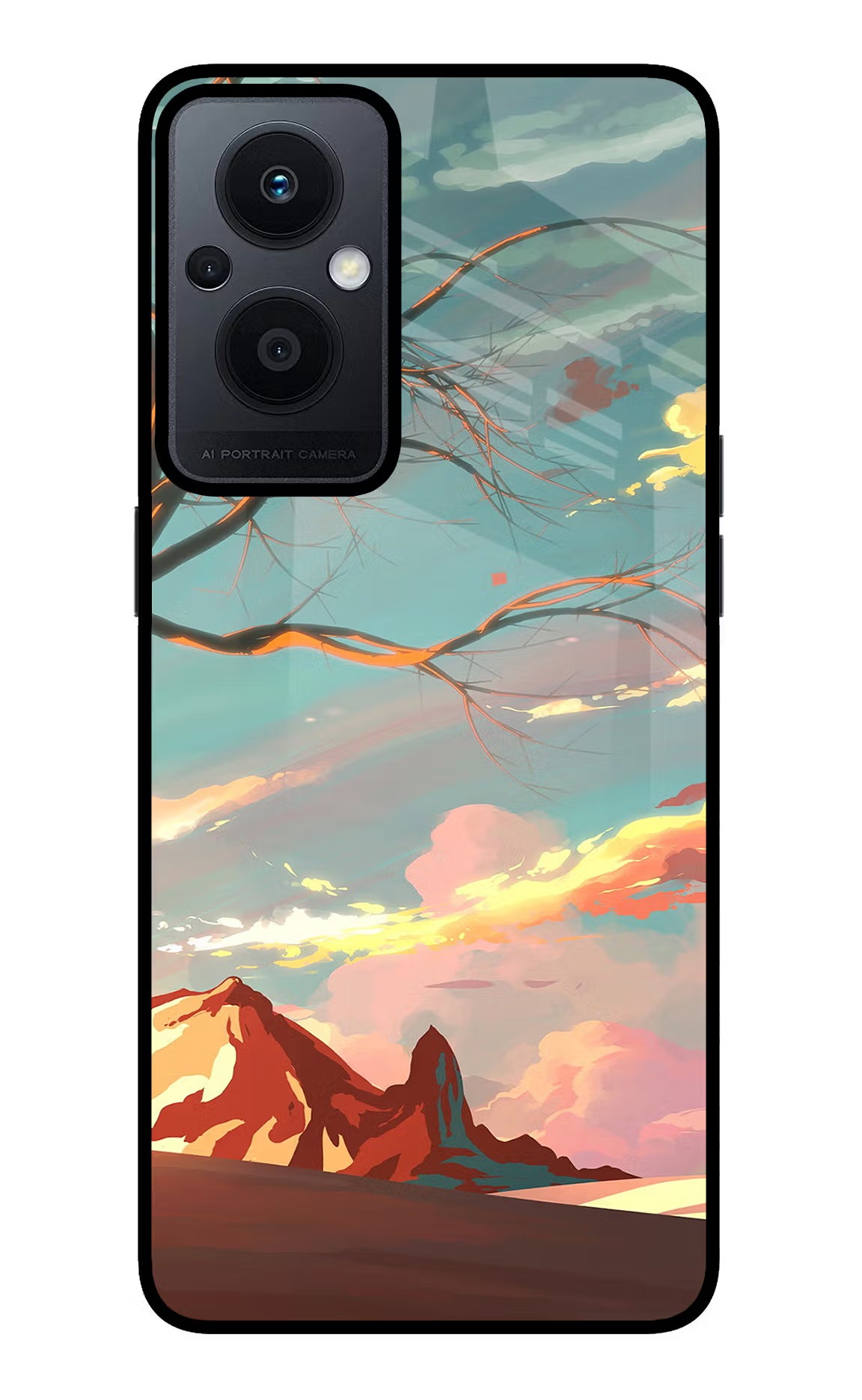 Scenery Oppo F21 Pro 5G Glass Case Back Cover by Casekaro