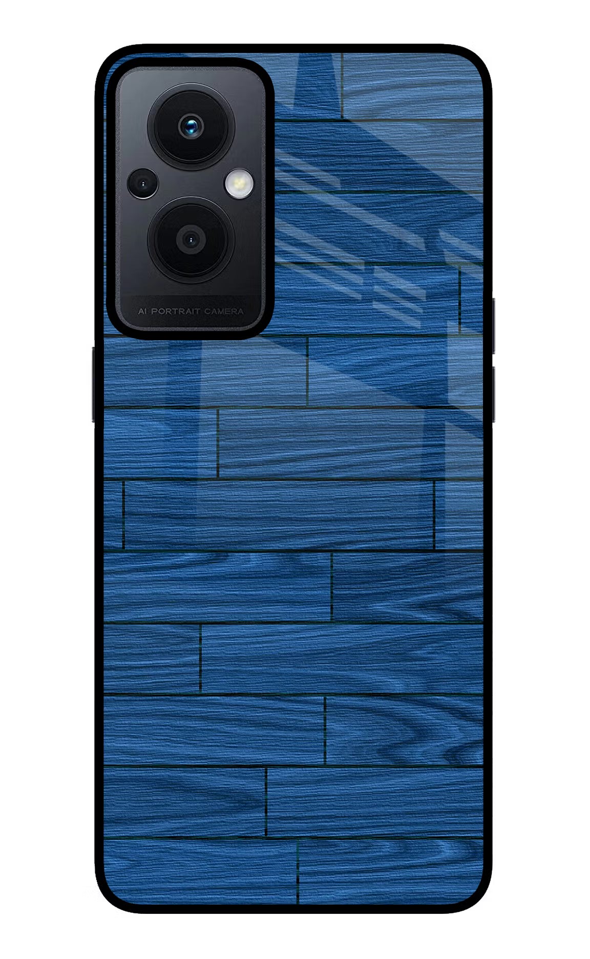 Wooden Texture Oppo F21 Pro 5G Glass Case Back Cover by Casekaro
