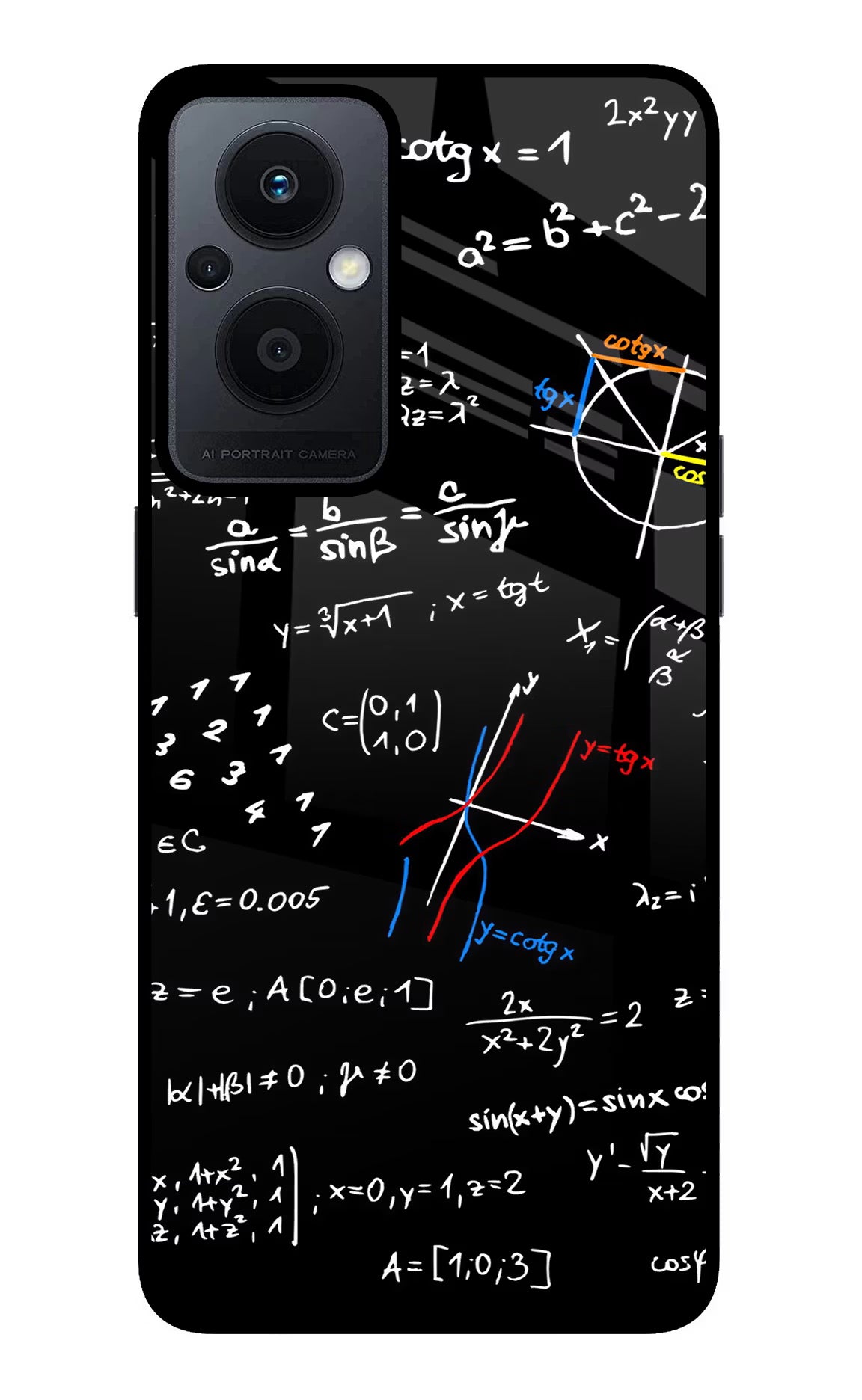 Mathematics Formula Oppo F21 Pro 5G Glass Case Back Cover by Casekaro