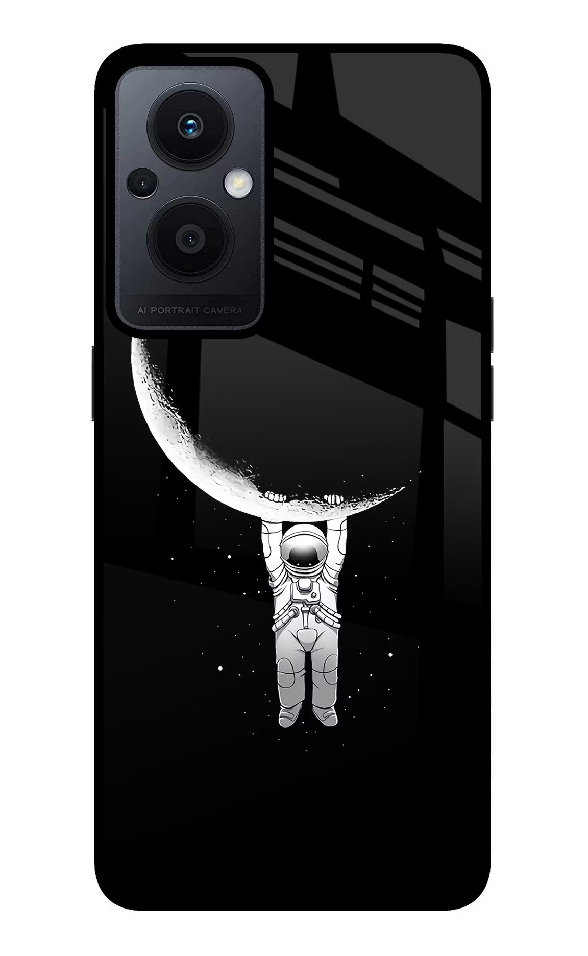 Moon Space Oppo F21 Pro 5G Glass Case Back Cover by Casekaro
