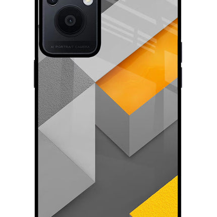 Abstract Oppo F21 Pro 5G Glass Case Back Cover by Casekaro