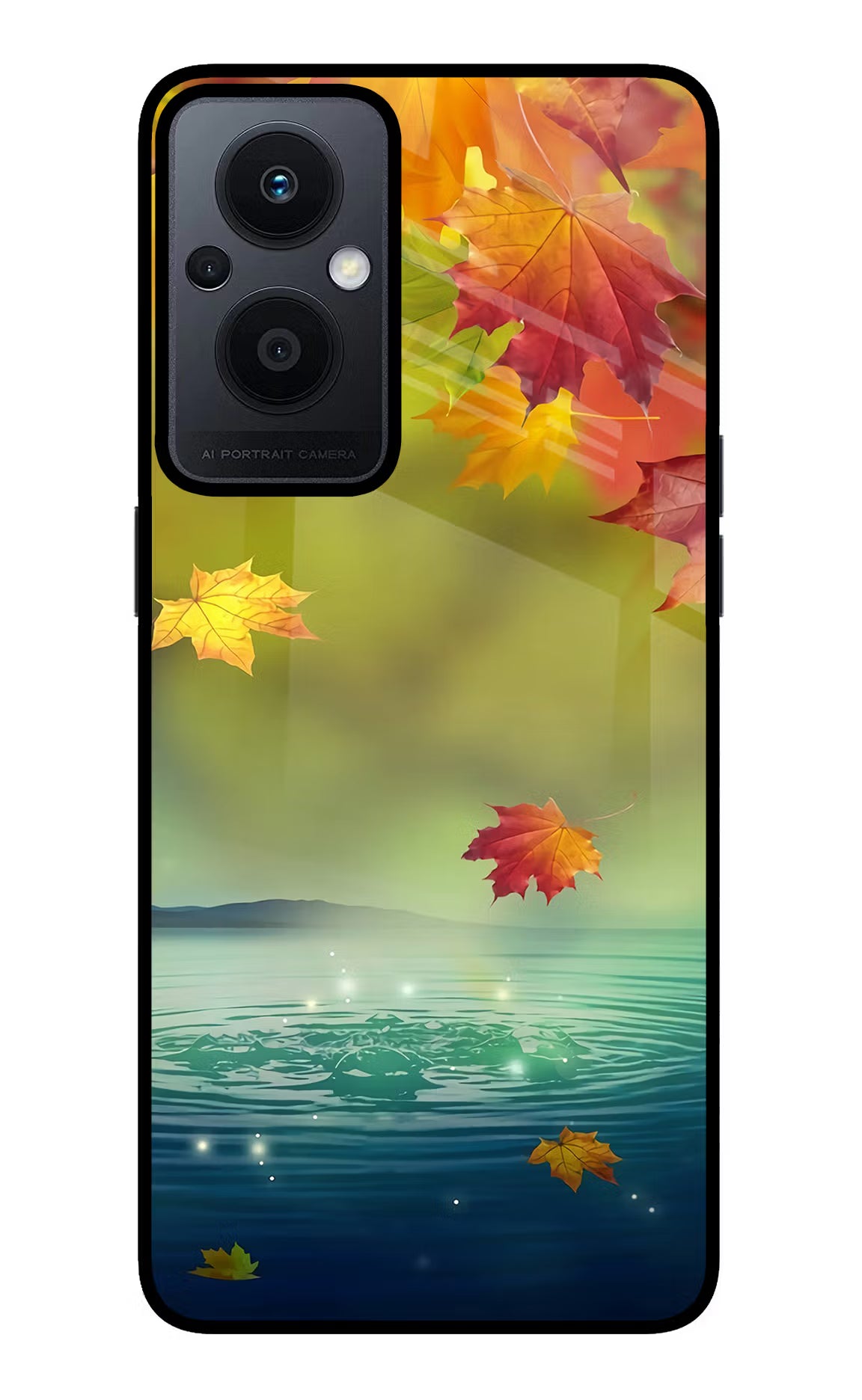 Flowers Oppo F21 Pro 5G Glass Case Back Cover by Casekaro