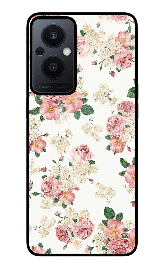 Flowers Oppo F21 Pro 5G Glass Case