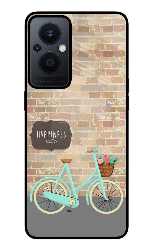 Happiness Artwork Oppo F21 Pro 5G Glass Case