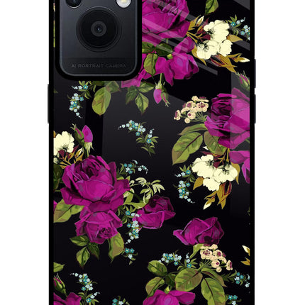 Flowers Oppo F21 Pro 5G Glass Case