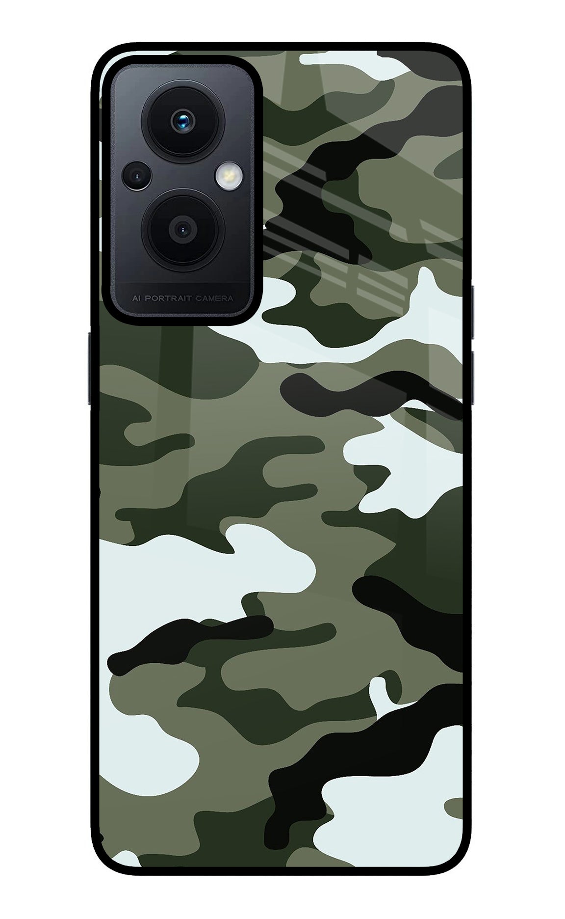 Camouflage Oppo F21 Pro 5G Back Cover