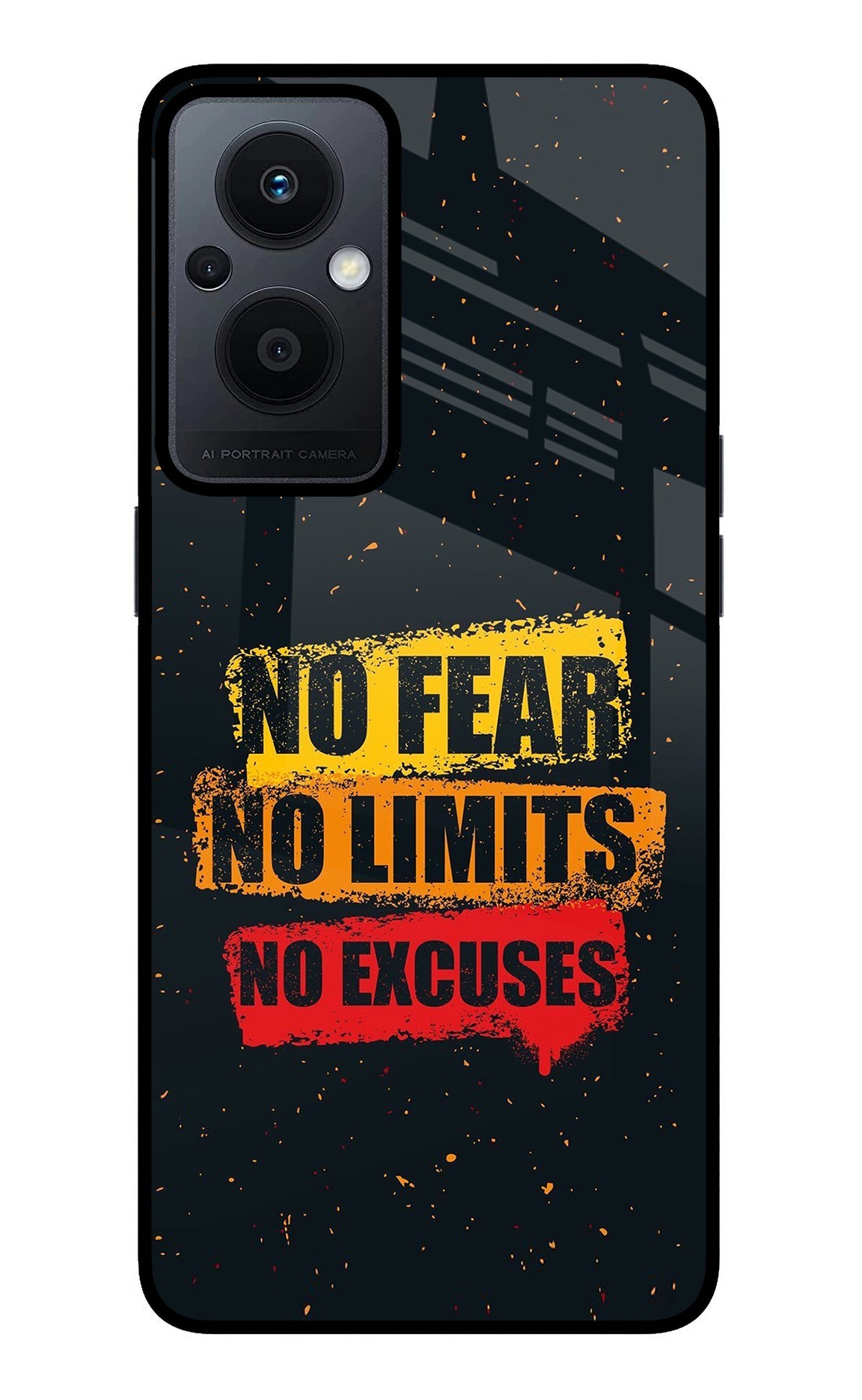 No Fear No Limits No Excuse Oppo F21 Pro 5G Back Cover