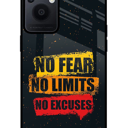 No Fear No Limits No Excuse Oppo F21 Pro 5G Glass Case