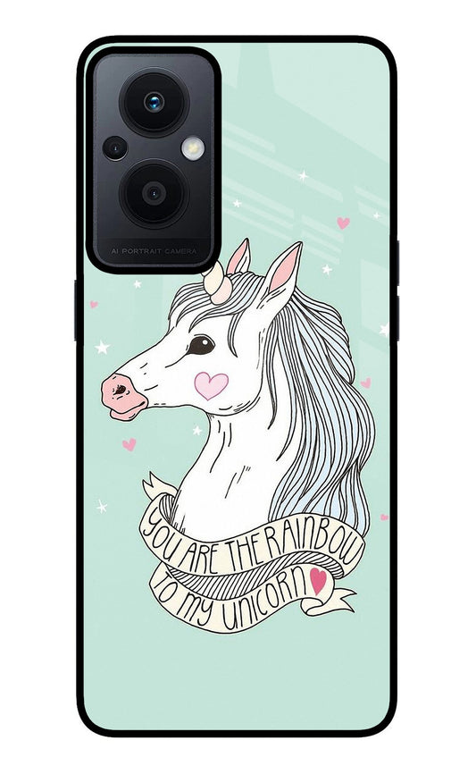 Unicorn Wallpaper Oppo F21 Pro 5G Glass Case