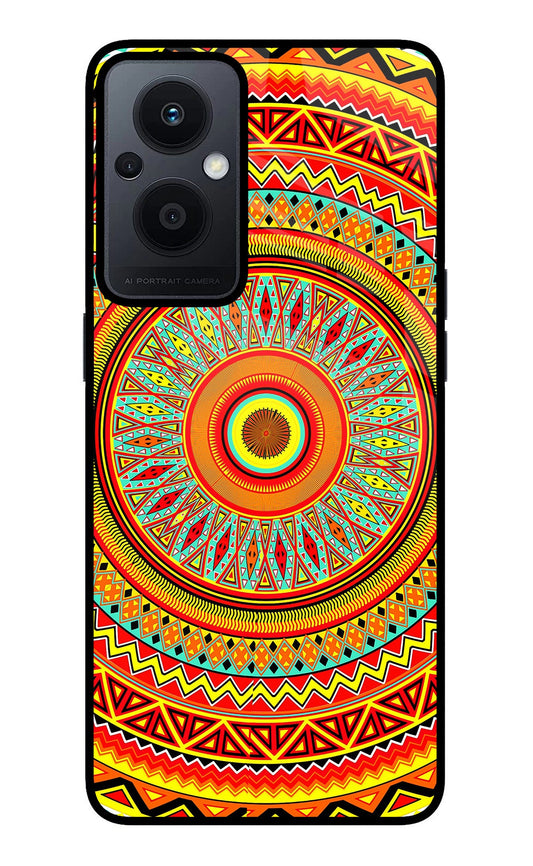 Mandala Pattern Oppo F21 Pro 5G Glass Case