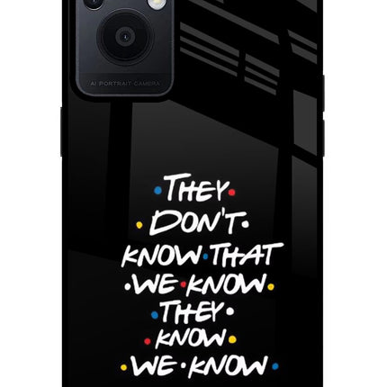 FRIENDS Dialogue Oppo F21 Pro 5G Glass Case Back Cover by Casekaro