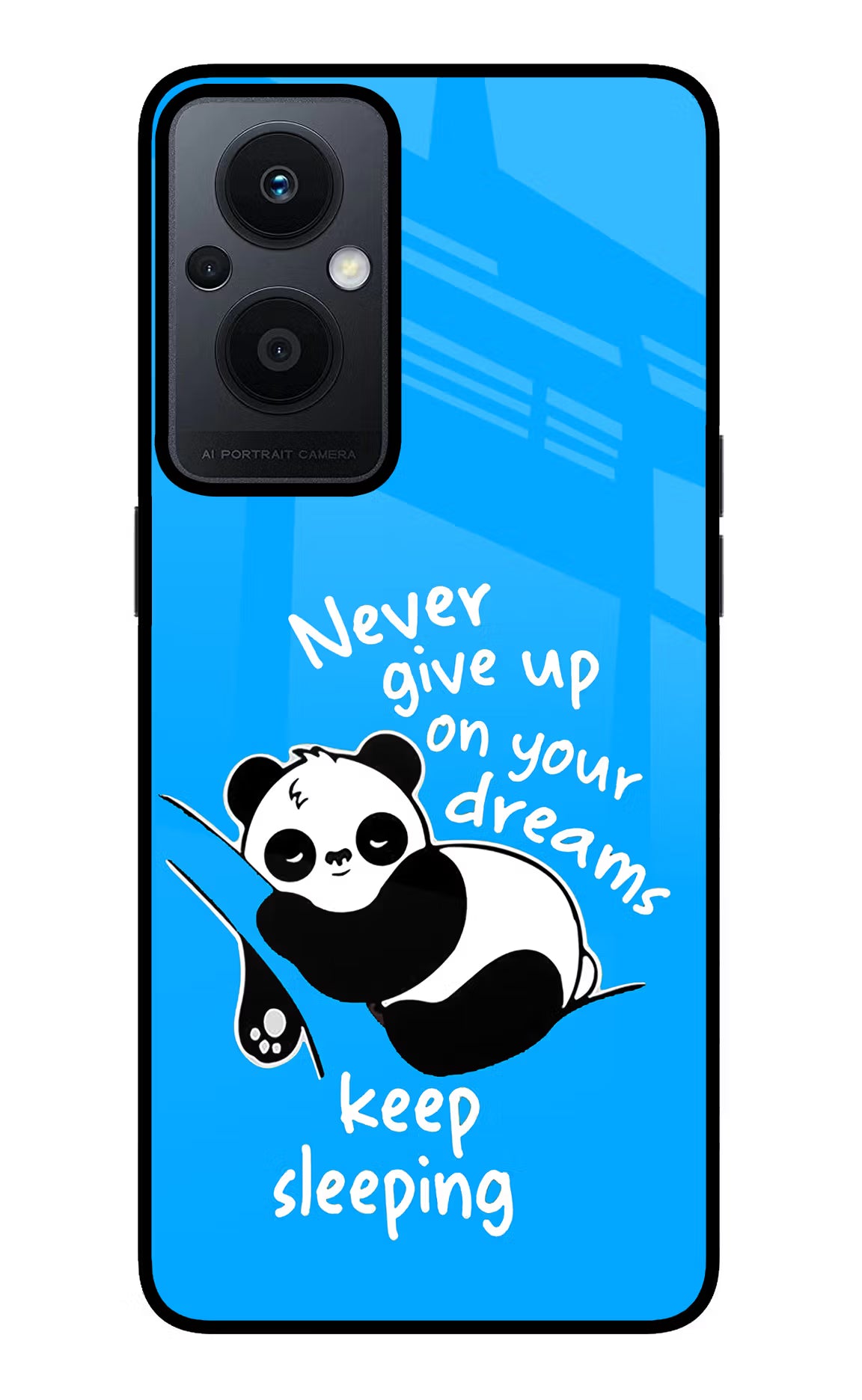 Keep Sleeping Oppo F21 Pro 5G Glass Case Back Cover by Casekaro