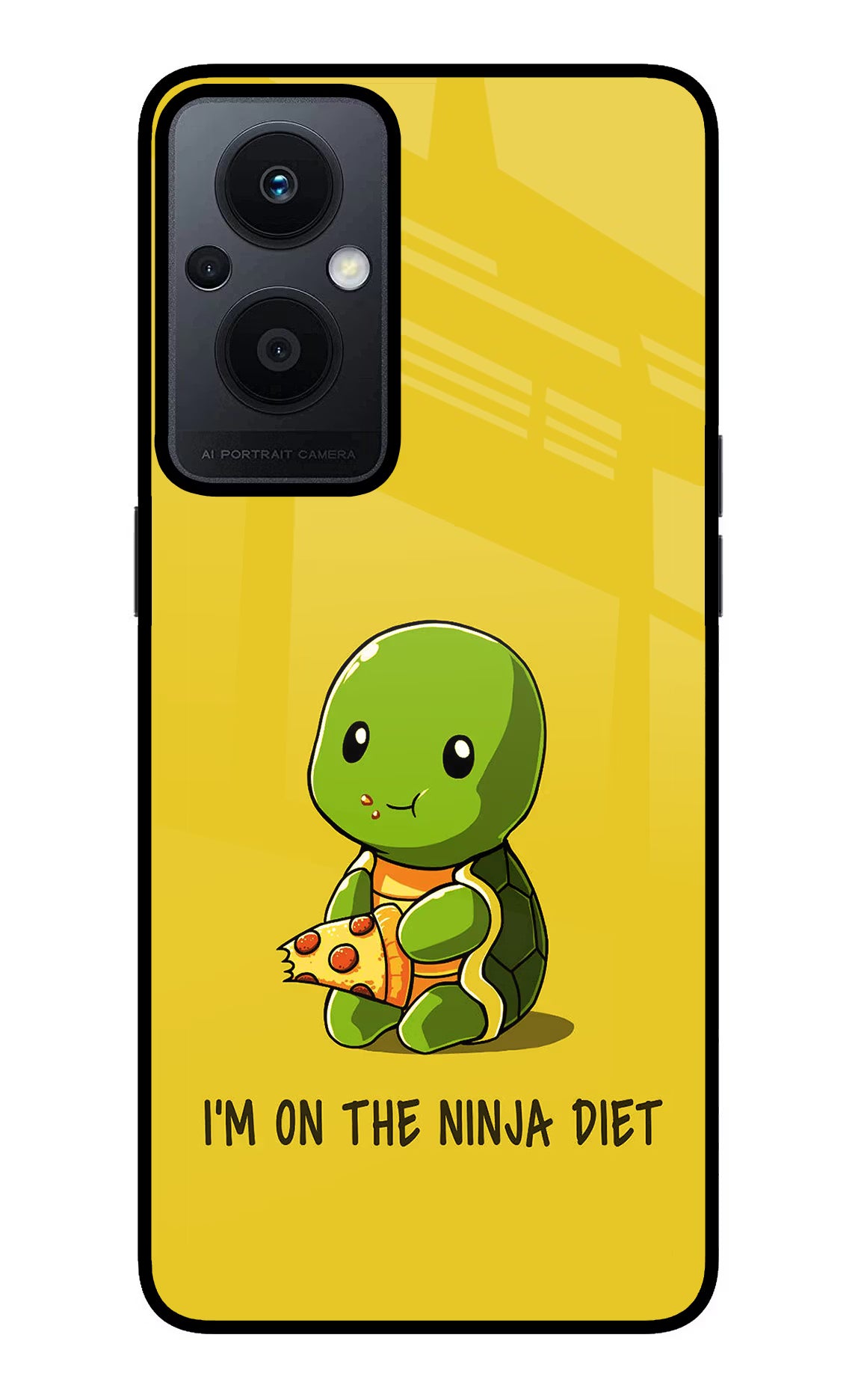 I'm on Ninja Diet Oppo F21 Pro 5G Glass Case Back Cover by Casekaro