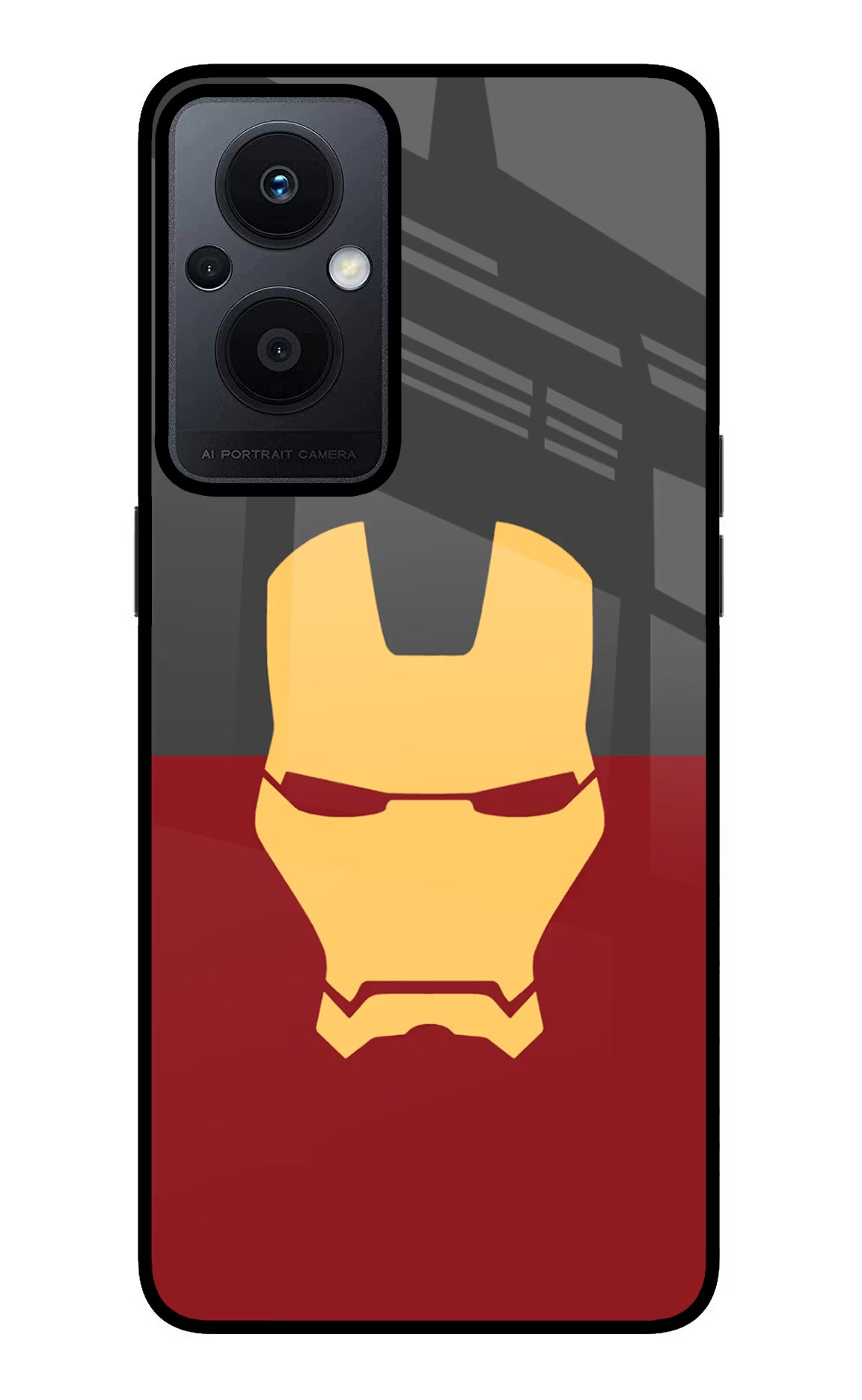 Ironman Oppo F21 Pro 5G Glass Case Back Cover by Casekaro