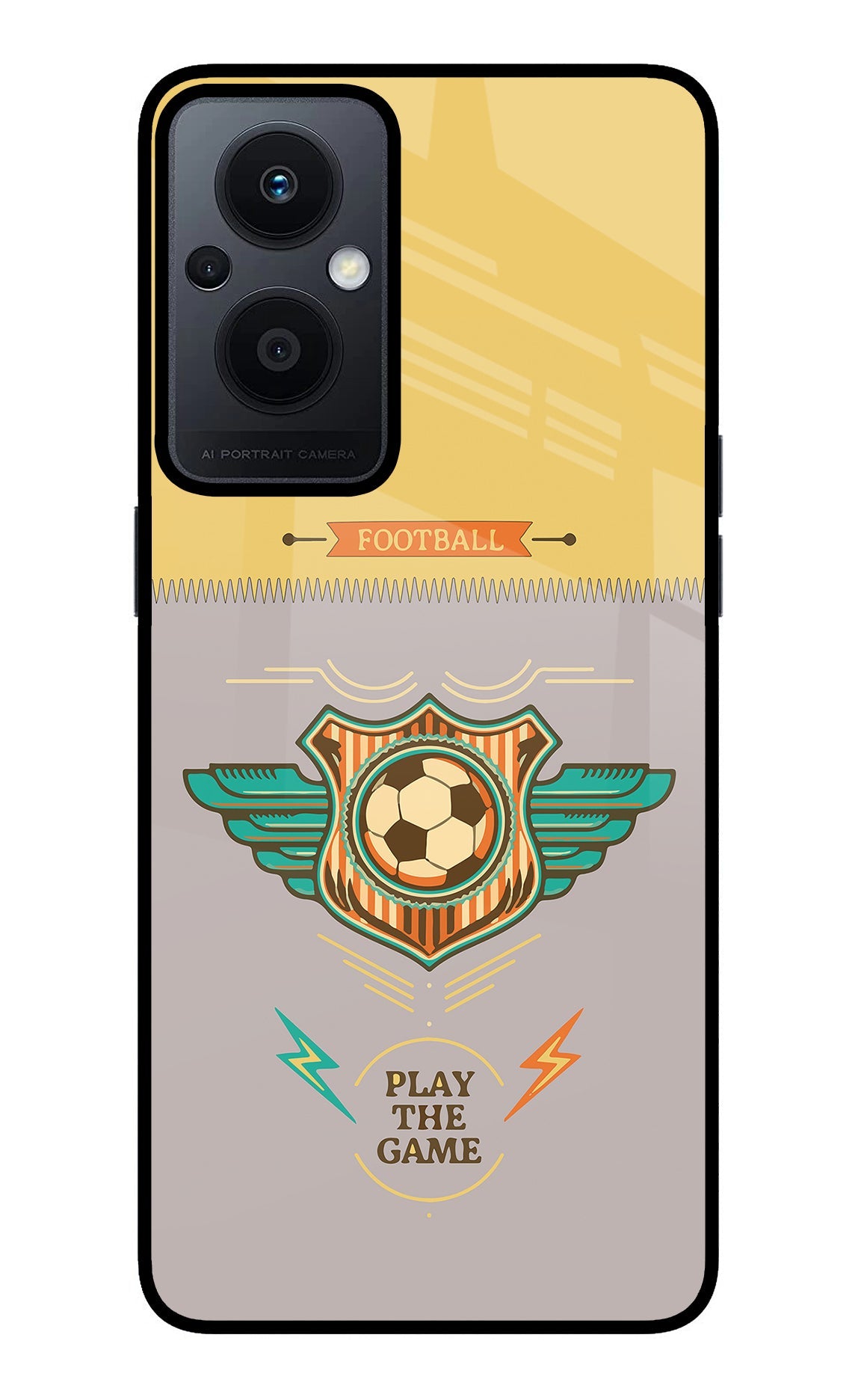 Football Oppo F21 Pro 5G Glass Case