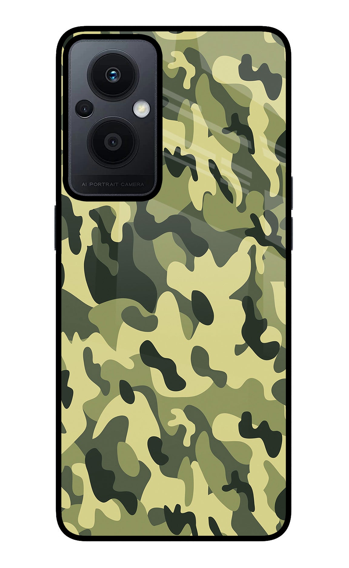 Camouflage Oppo F21 Pro 5G Back Cover