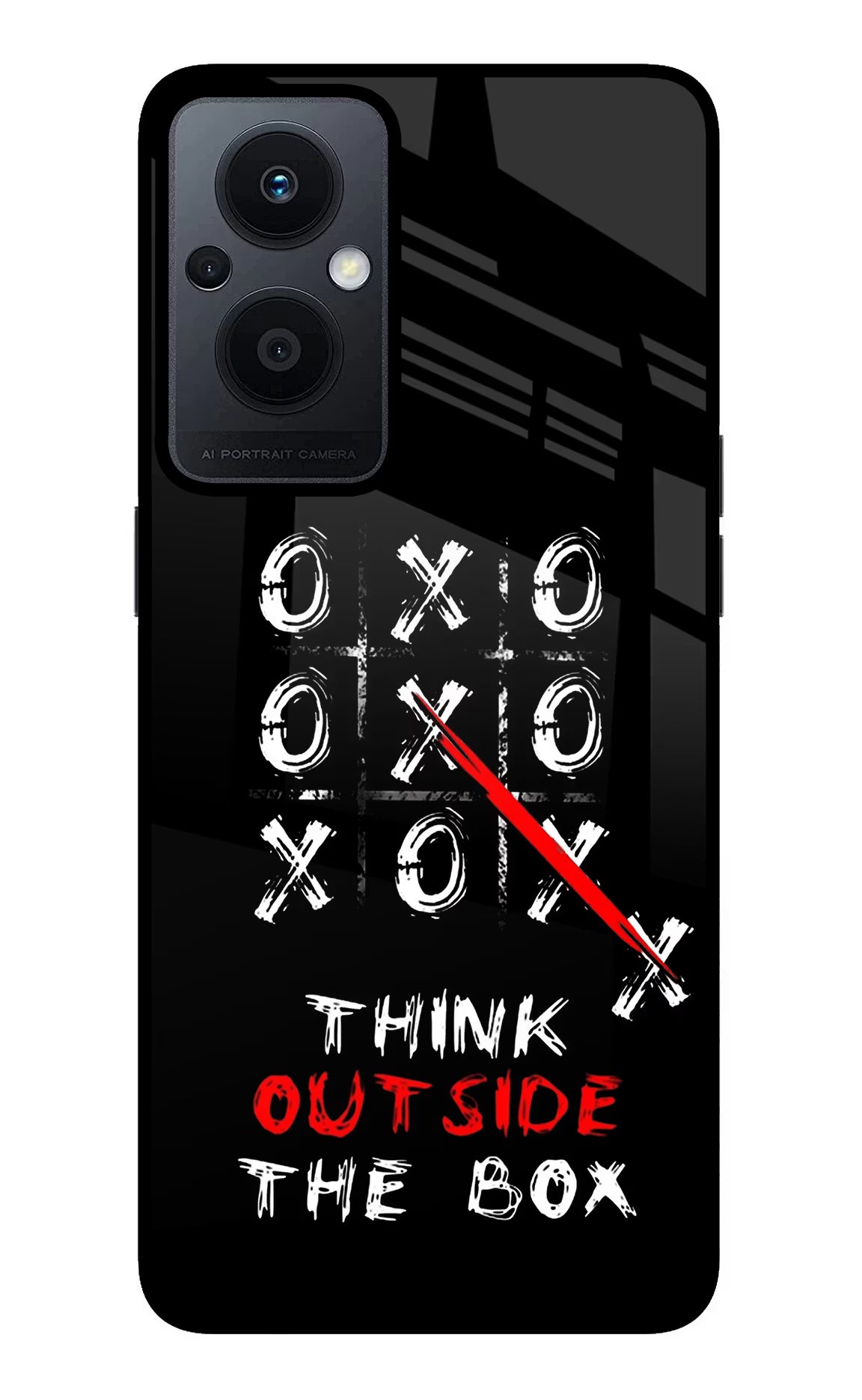 Think out of the BOX Oppo F21 Pro 5G Glass Case Back Cover by Casekaro