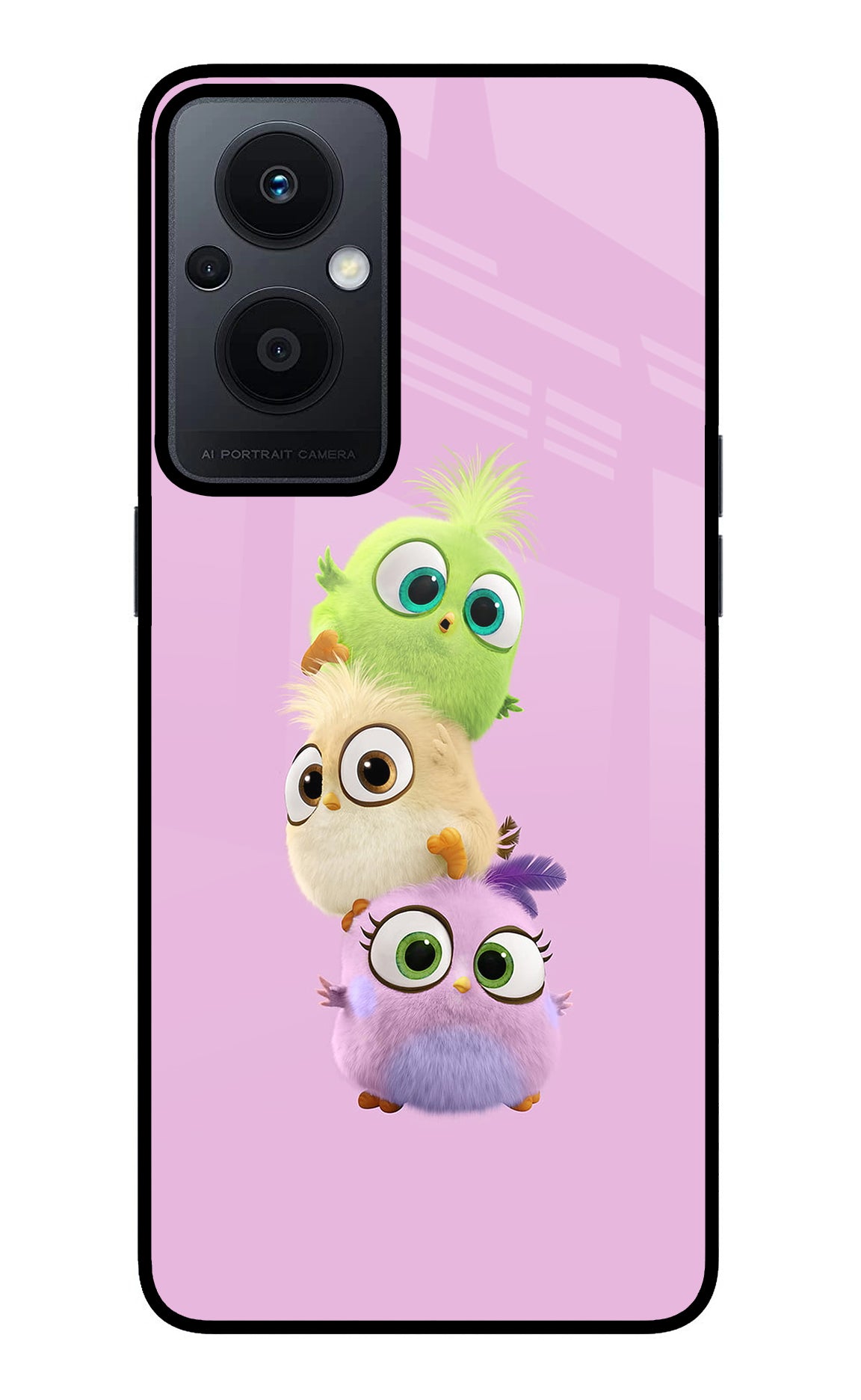 Cute Little Birds Oppo F21 Pro 5G Glass Case