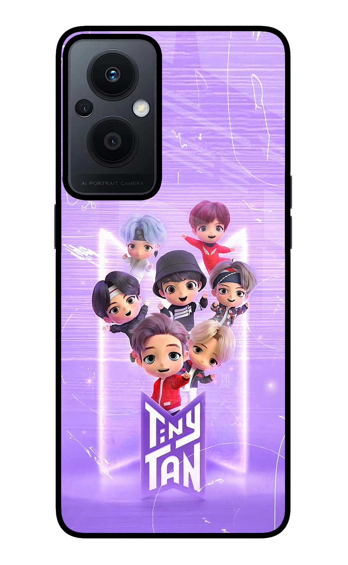 BTS Tiny Tan Oppo F21 Pro 5G Glass Case