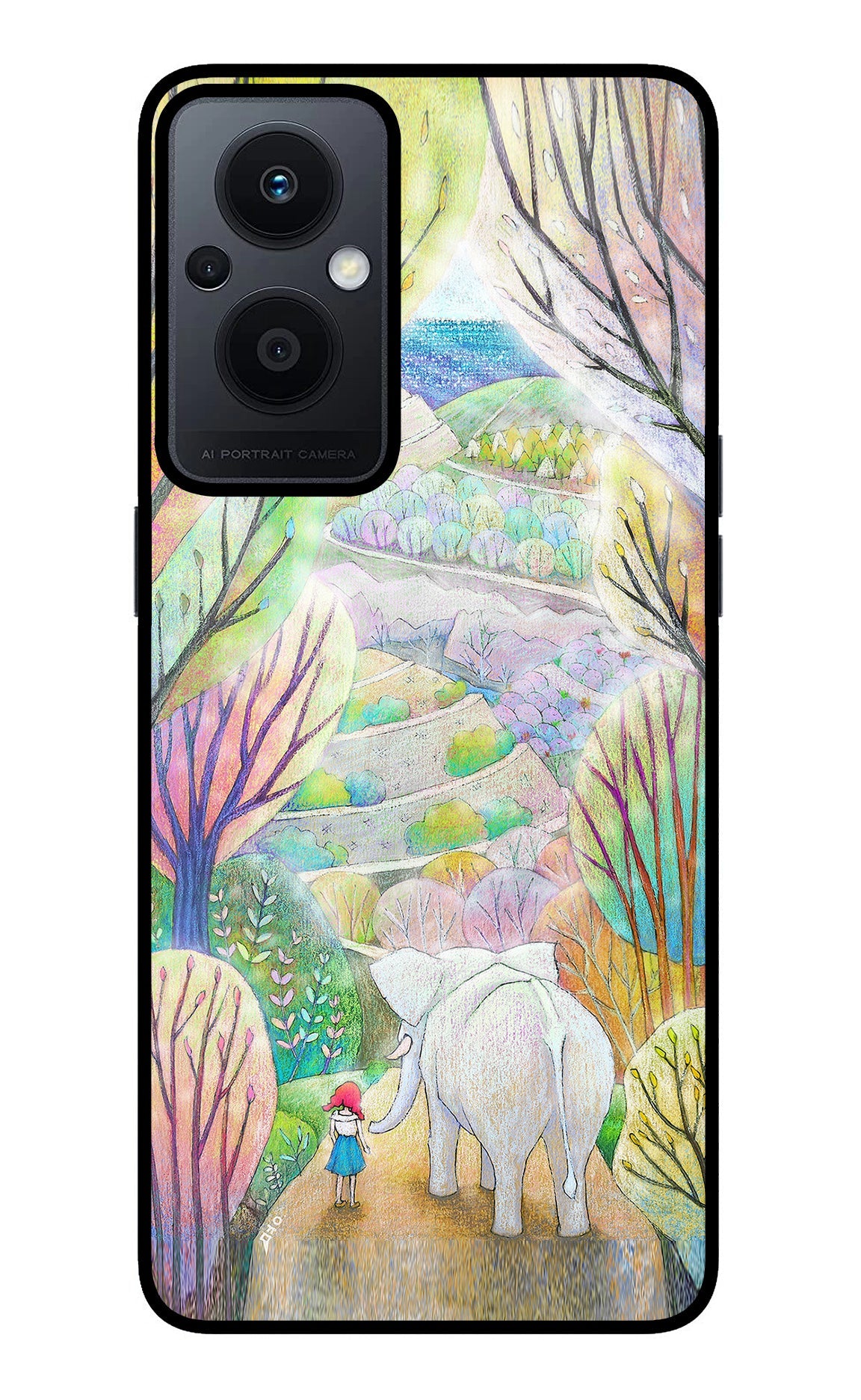 Nature Painting Oppo F21 Pro 5G Glass Case