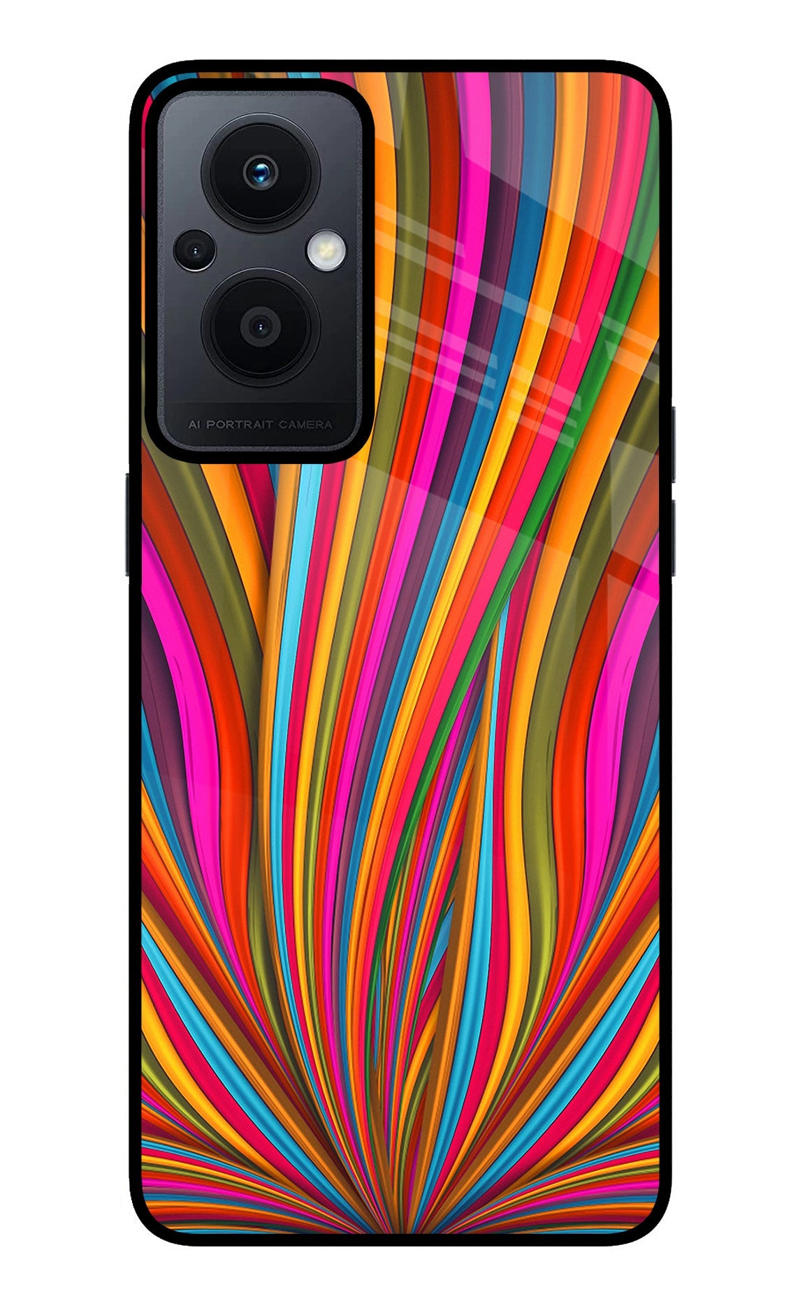 Trippy Wavy Oppo F21 Pro 5G Back Cover