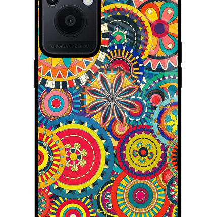 Gol Gol Art Oppo F21 Pro 5G Glass Case Back Cover by Casekaro