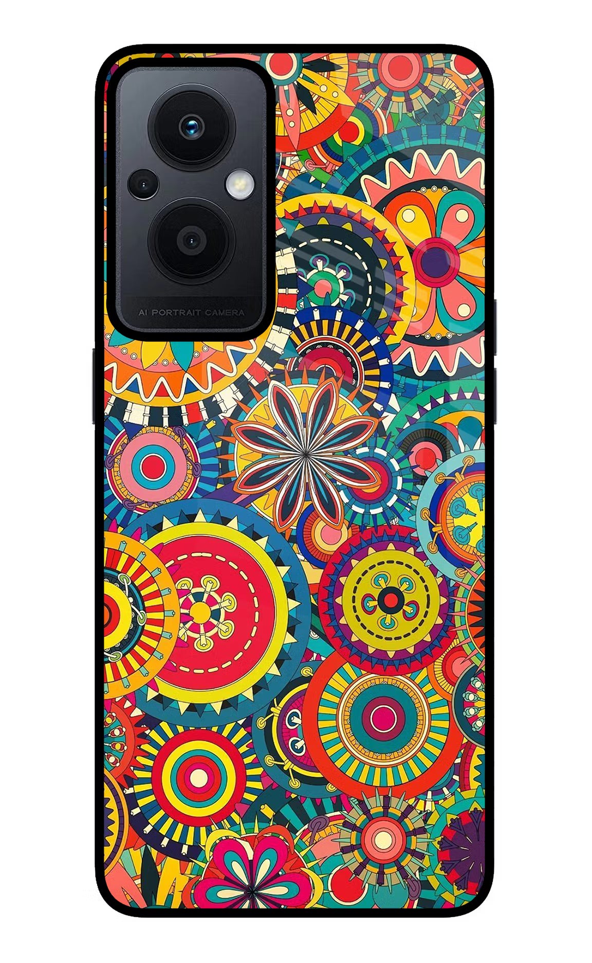 Gol Gol Art Oppo F21 Pro 5G Glass Case Back Cover by Casekaro