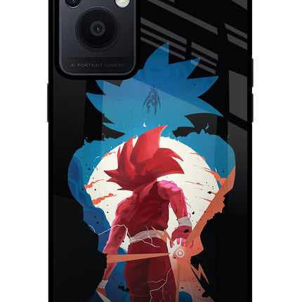 Goku Oppo F21 Pro 5G Glass Case Back Cover by Casekaro