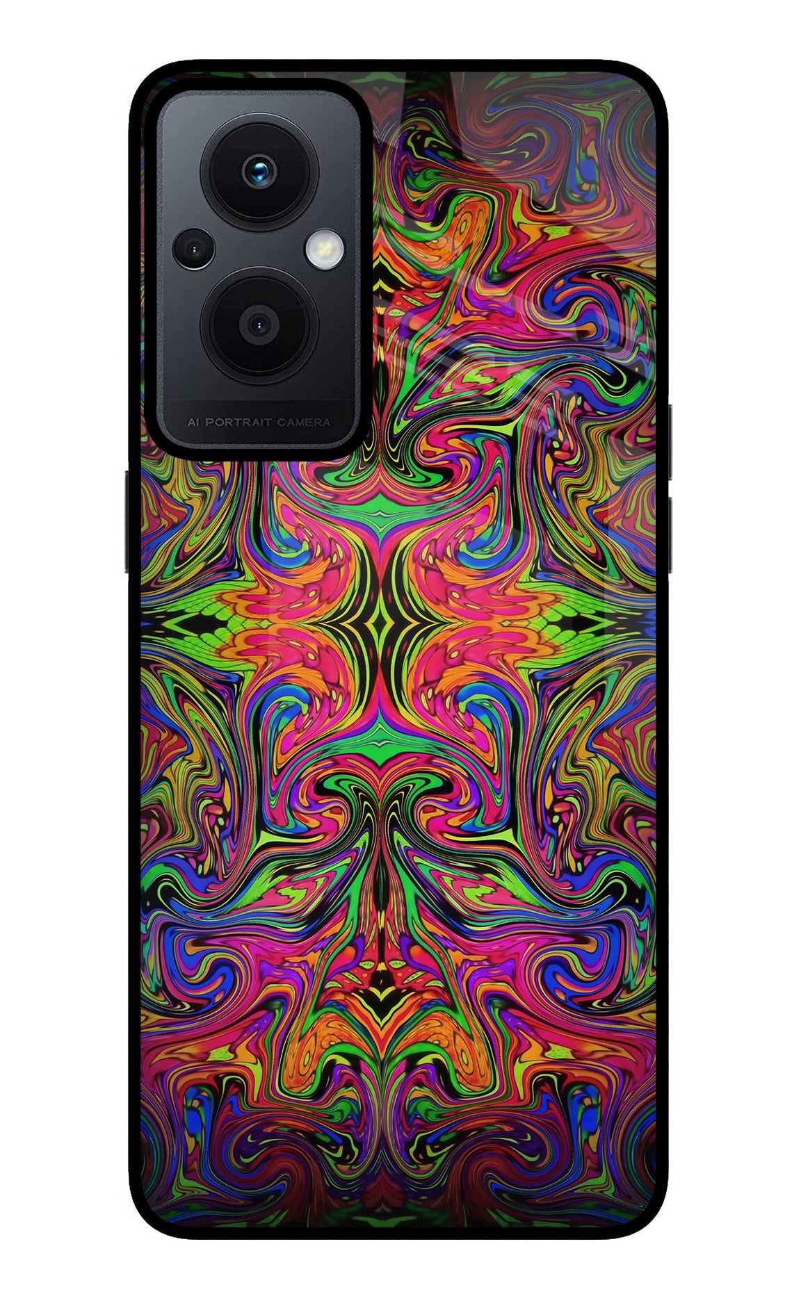 Psychedelic Art Oppo F21 Pro 5G Back Cover