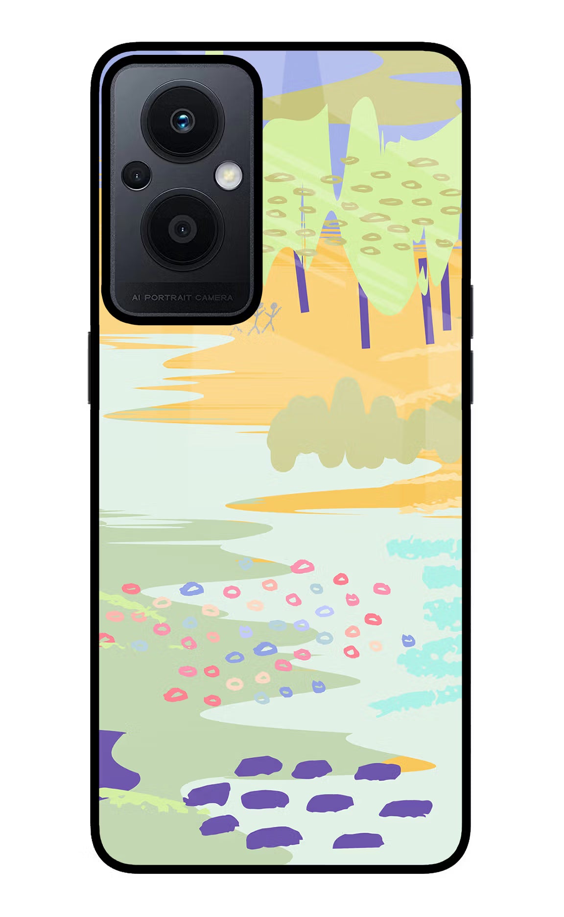 Scenery Oppo F21 Pro 5G Glass Case Back Cover by Casekaro