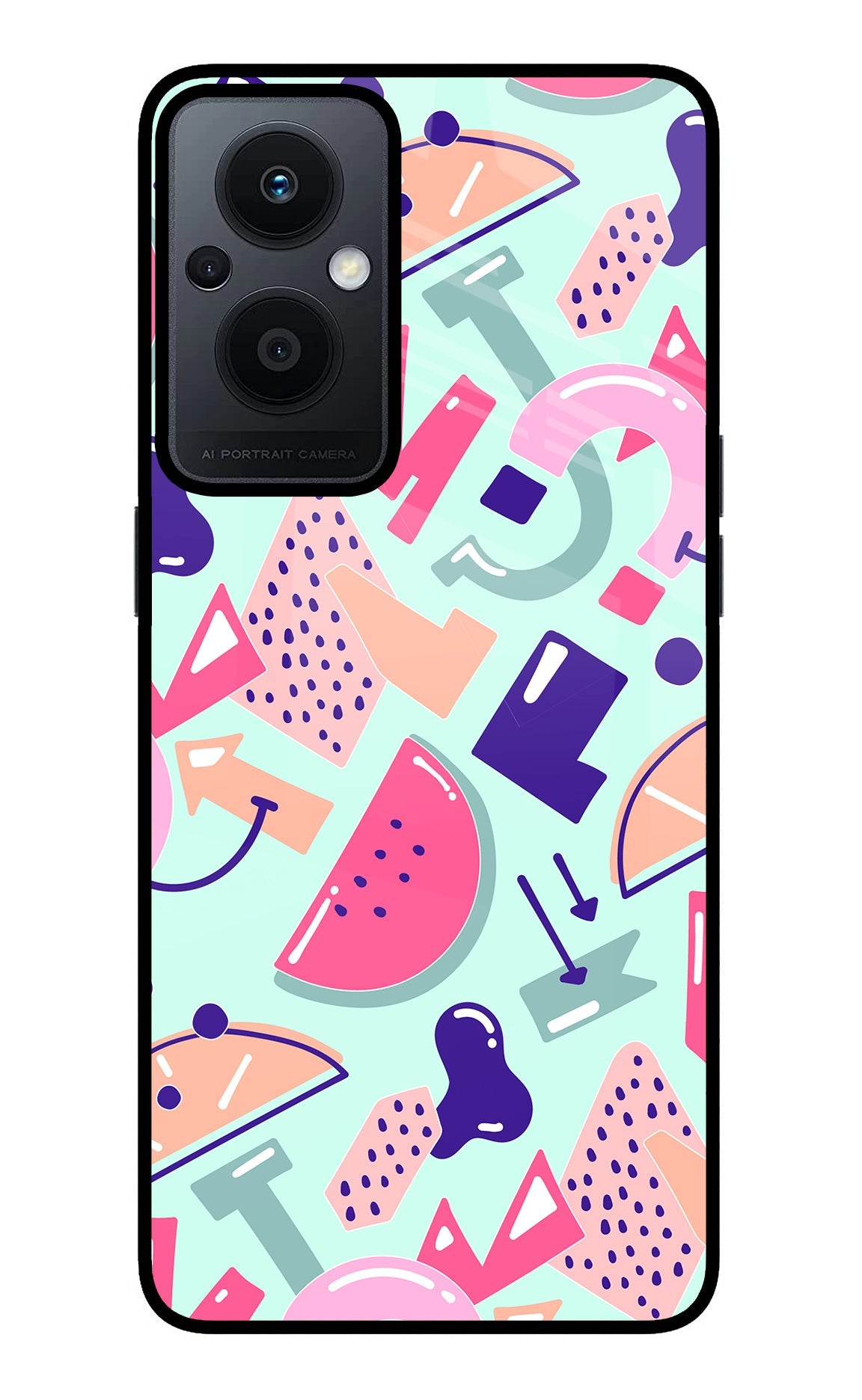 Doodle Pattern Oppo F21 Pro 5G Back Cover