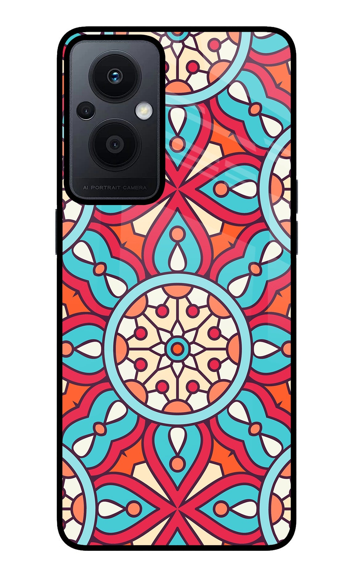 Mandala Geometric Oppo F21 Pro 5G Back Cover