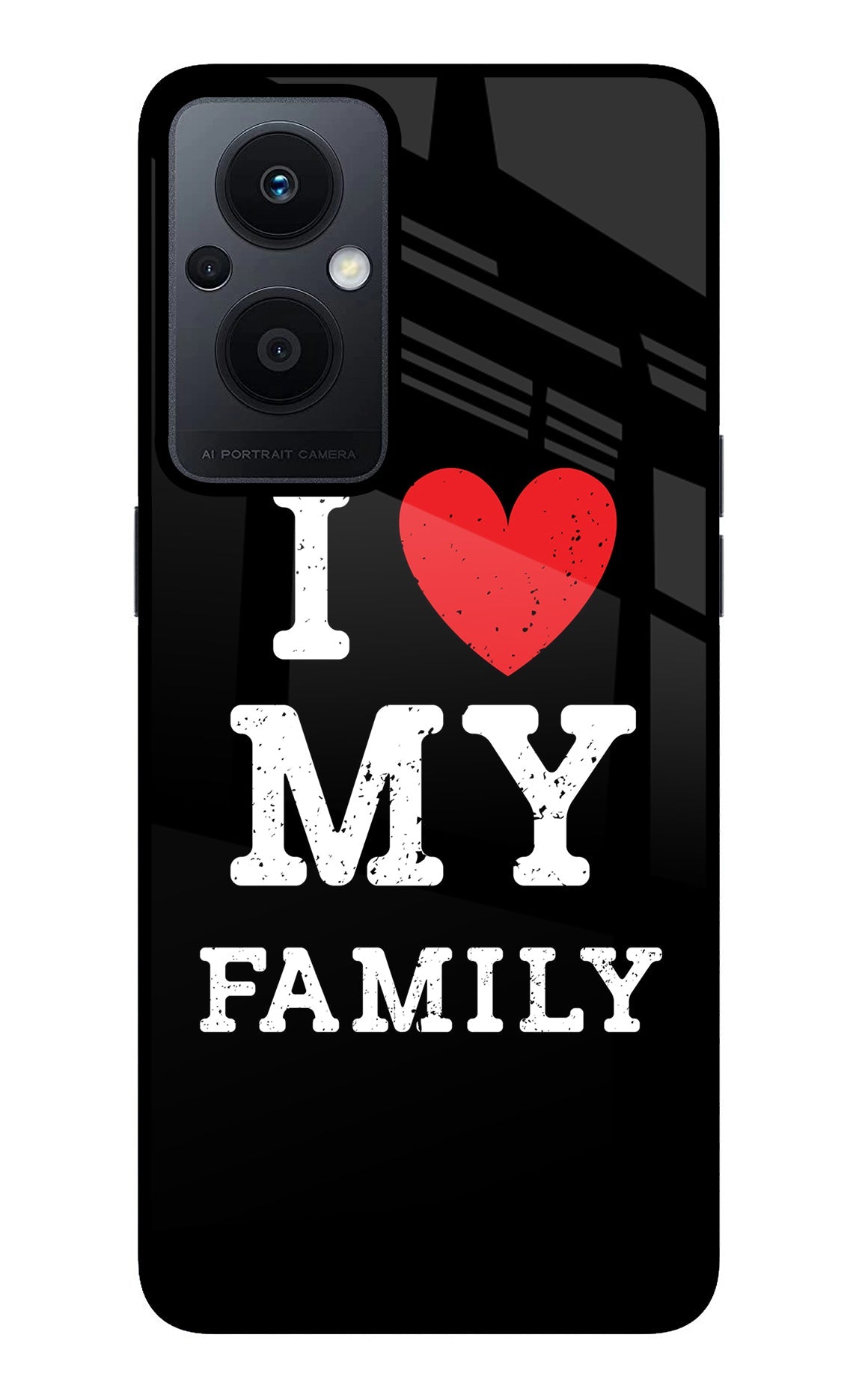 I Love My Family Oppo F21 Pro 5G Back Cover