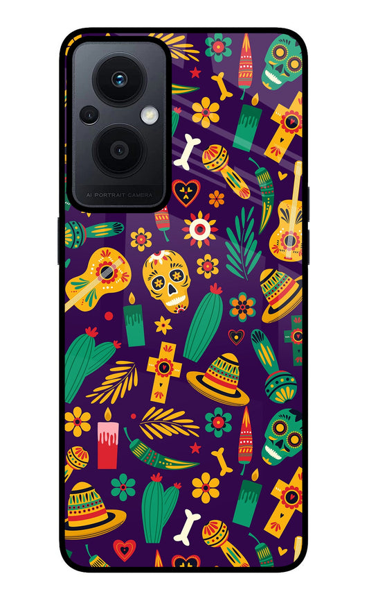 Mexican Artwork Oppo F21 Pro 5G Glass Case