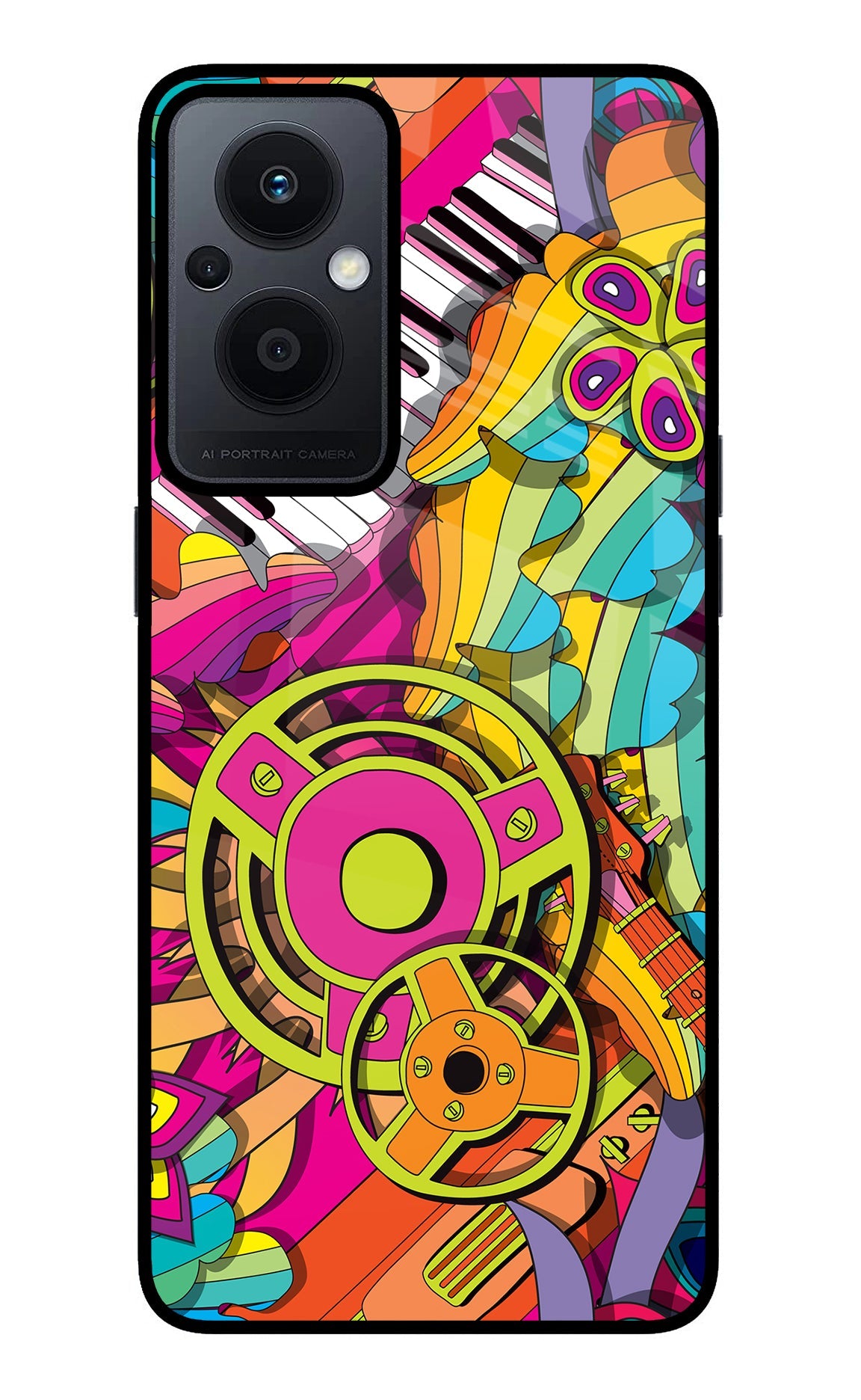 Music Doodle Oppo F21 Pro 5G Glass Case