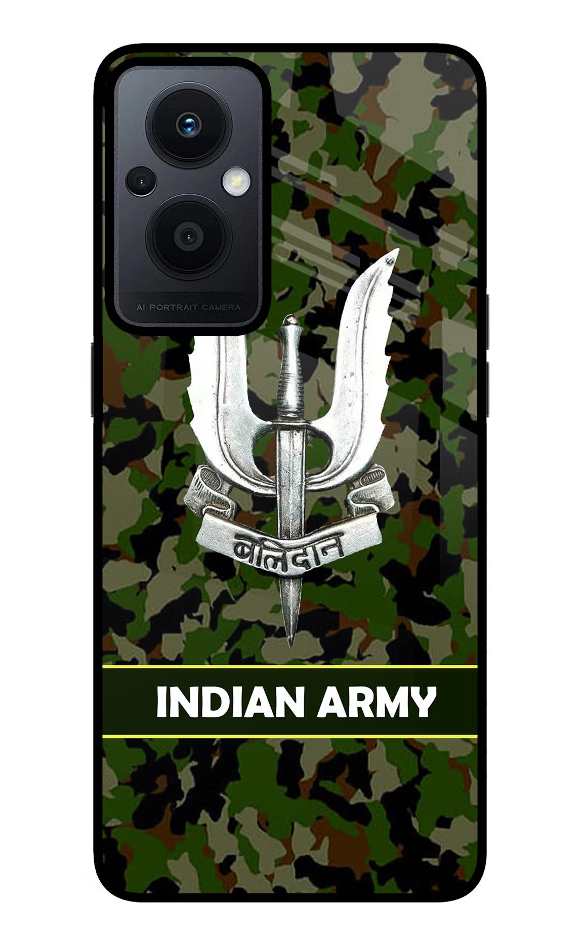 Balidan Indian Logo Oppo F21 Pro 5G Glass Case Back Cover by Casekaro
