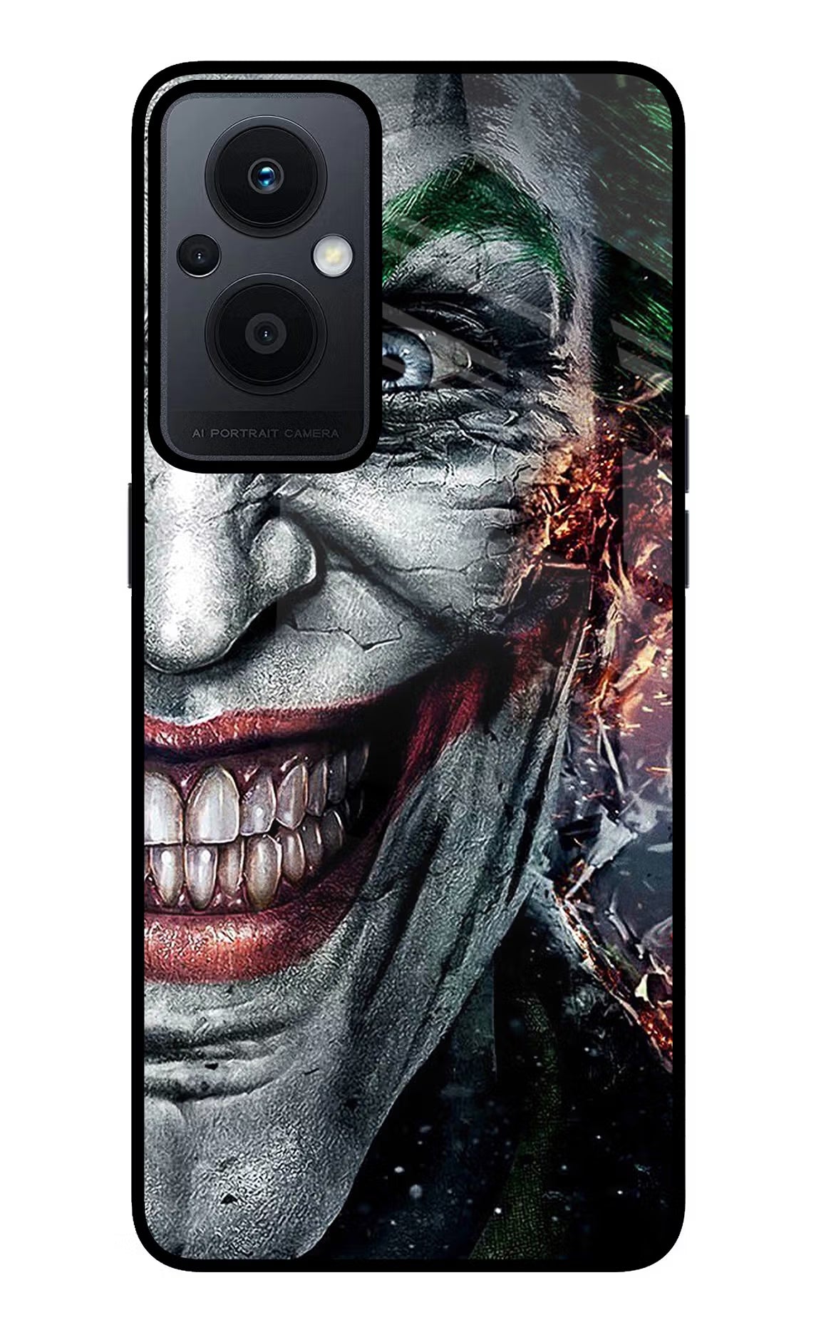 Joker Cam Oppo F21 Pro 5G Glass Case Back Cover by Casekaro