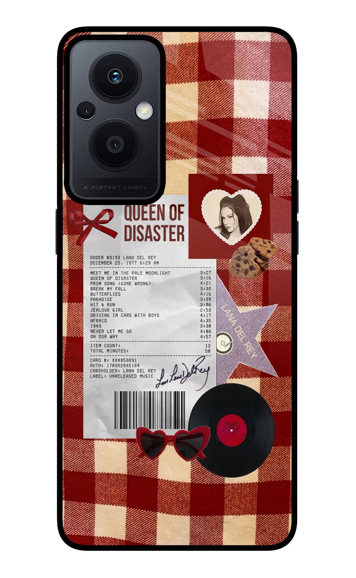 Queen of Disaster Oppo F21 Pro 5G Glass Case Back Cover by Casekaro