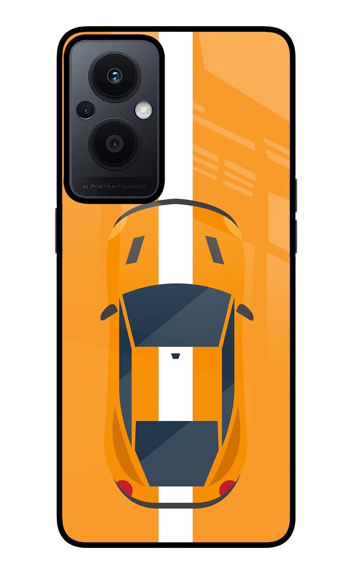 Highway Pursuit Oppo F21 Pro 5G Glass Case Back Cover by Casekaro