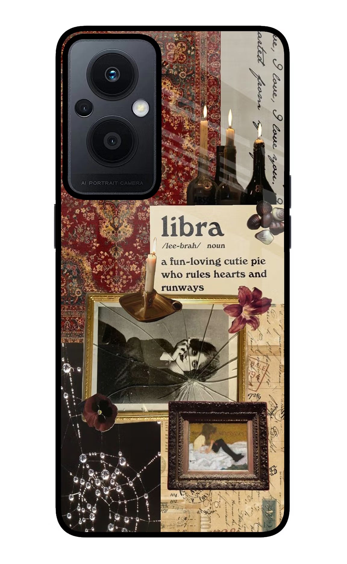 Libra Zodiac Oppo F21 Pro 5G Glass Case Back Cover by Casekaro