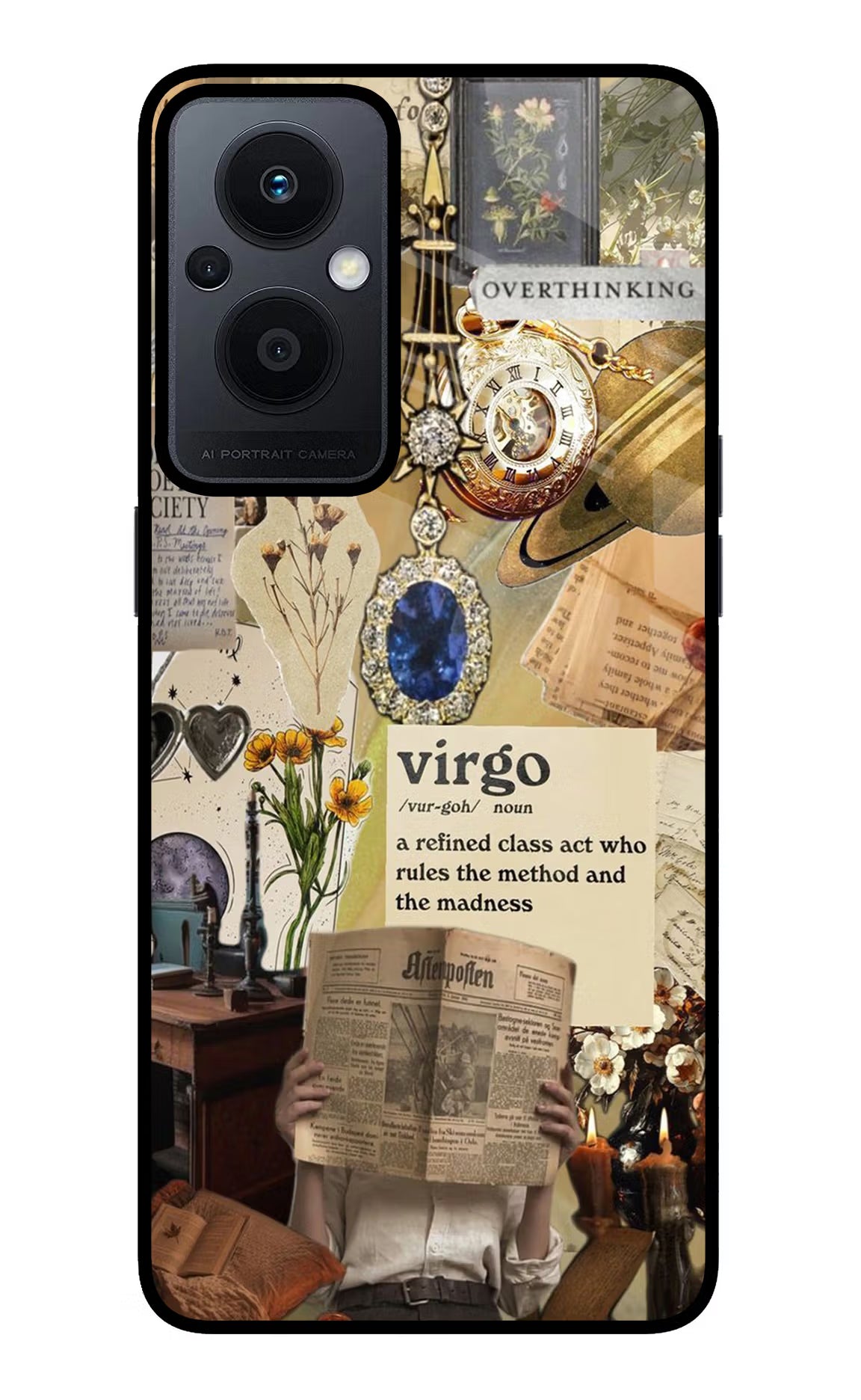 Virgo Zodiac Oppo F21 Pro 5G Glass Case Back Cover by Casekaro